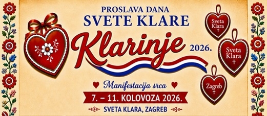  KLARINJE 2026. – Vidimo se u Svetoj Klari!